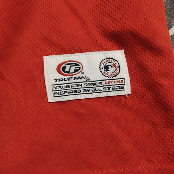 Texas Rangers True Fan Jersey Mens Large Red MLB Baseball - Picture 2 of 13